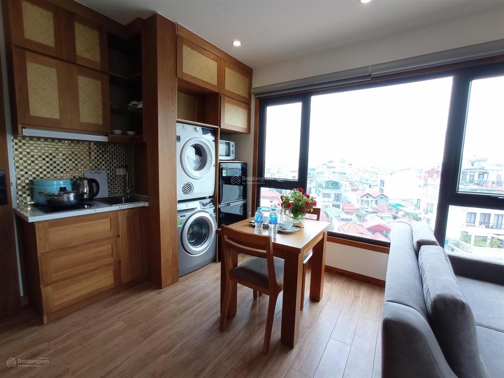 Cho thuê căn hộ tầng cao 1n1k đầy đủ đồ khu vực đào tấn linh lang, 50m2, từ 9,1 triệu/tháng