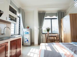 Cho thuê căn hộ đủ đồ cửa sổ thoáng, 4.1tr, 30m2 kv đình thôn, gần trần văn lai.  0979 769 ***