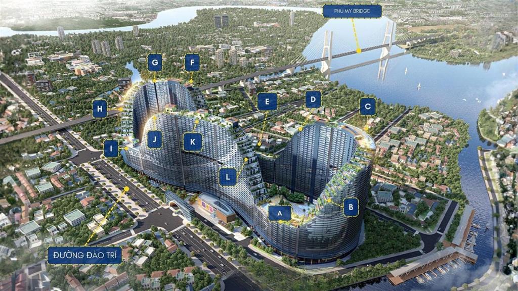 Bán căn 3pn 157m noble crystal riverside  view rạch bà bướm  chỉ 13,9 tỷ | liền kề phú mỹ hưng