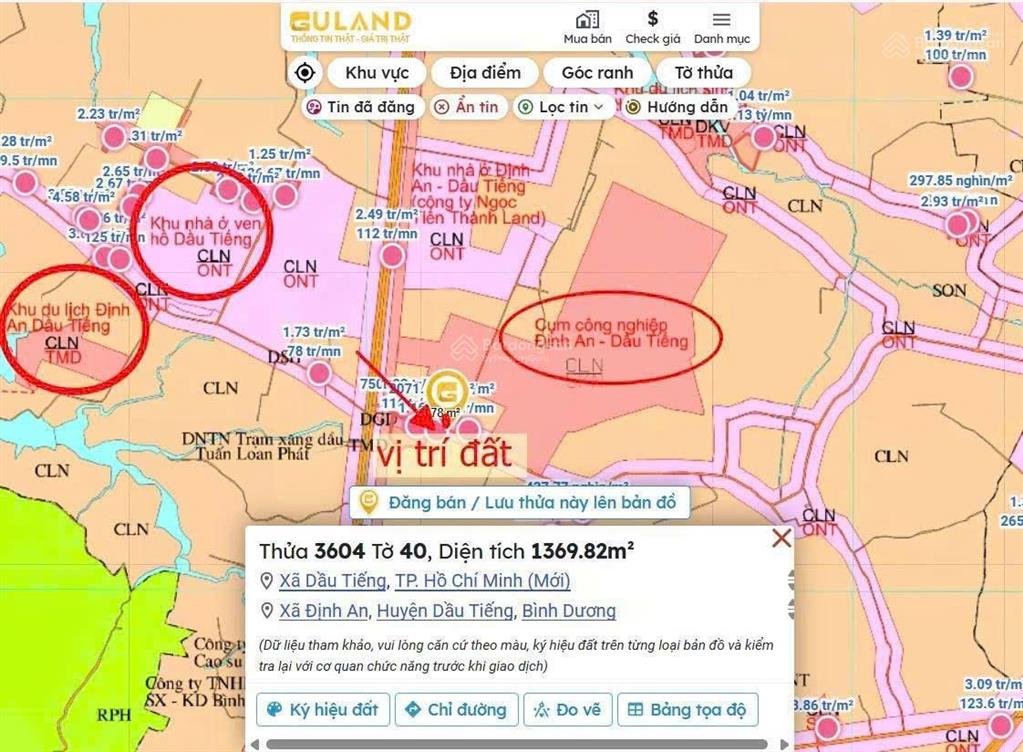 326m2 đất mặt tiền định an 89 đang mở rộng 20m, sát dt 744, giá ngộp 590tr