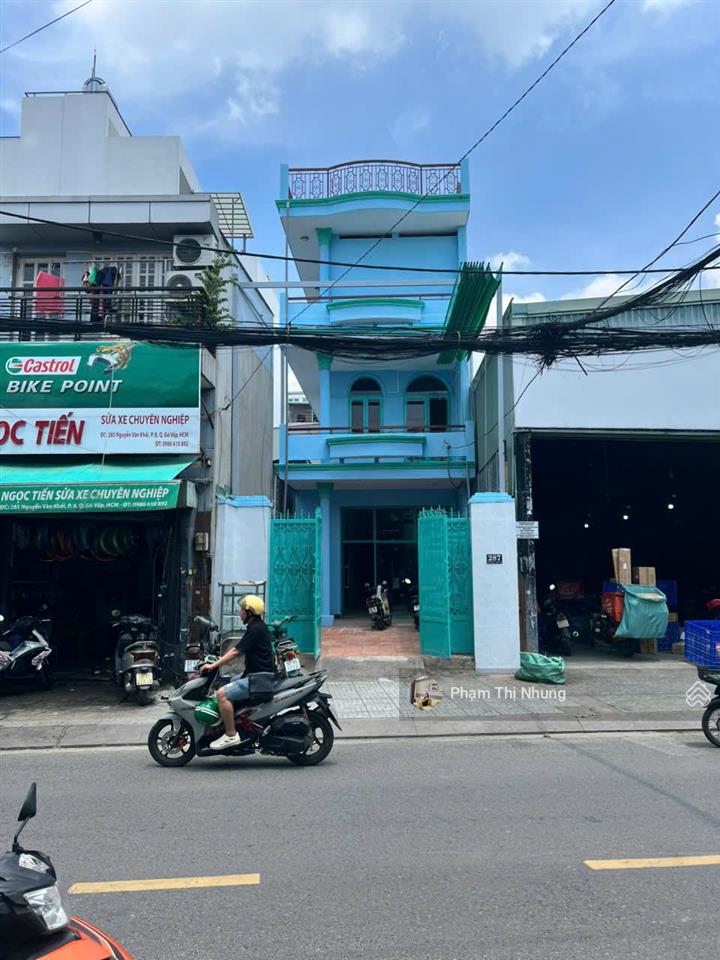 Chính chủ bán nhà mt nguyễn văn khối, phường 8, quận gò vấp, 5x32m (nở 9,1m) nhà mới sơn, giá 24 tỷ