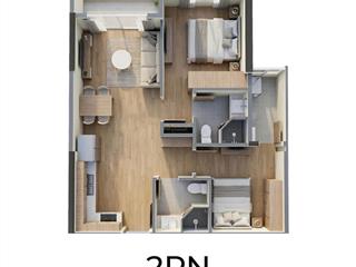 Không có căn 2pn nào rẻ hơn, chỉ 3.5 tỷ 2pn 2vs 57,5m2, được vay 70% ls 0% tới khi nhận nhà