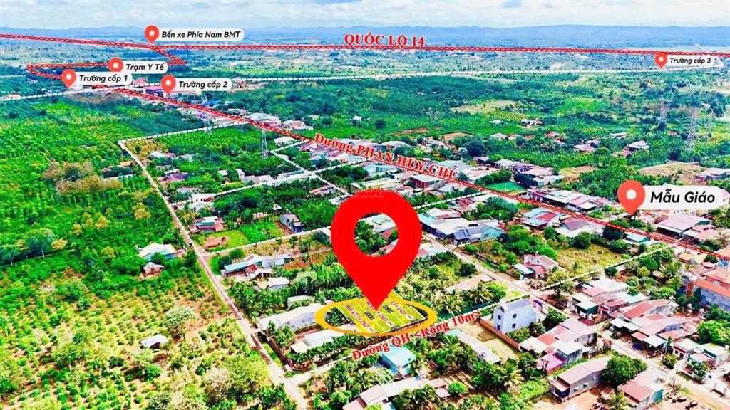 Bán gấp đất tại đường phan huy chú, hòa phú, thành phố buôn ma thuột, 499 triệu, 85 m2
