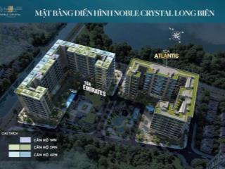 Noble crystal long biên  100% sky villas sở hữu bể bơi riêng, sân vườn