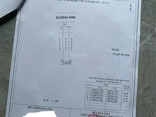 Bán lô liền kề đường nb6  sát chợ  kdc hiệp vinh 1b