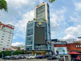 Tòa nhà góc 2mt 92 cách mạng tháng tám p. xuân hòa (quận 3), tp. hcm dtkv 378m2. kc 2 hầm 14 tầng