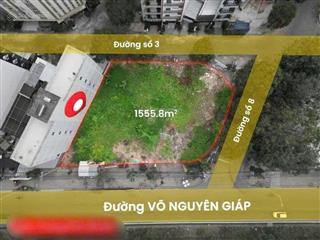 Cho thuê mặt bằng góc 3 mặt tiền đường võ nguyên giáp, tp cần thơ, diện tích 1555,8m2