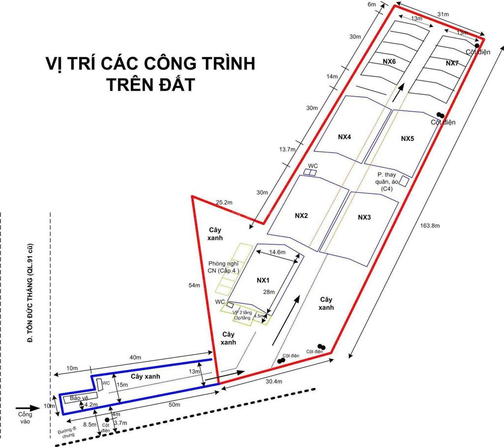 Cho thuê nhà kho cần thơ, rộng 7.000m2, giá chỉ 10 ngàn/m2, mặt tiền đường quốc lộ 91b