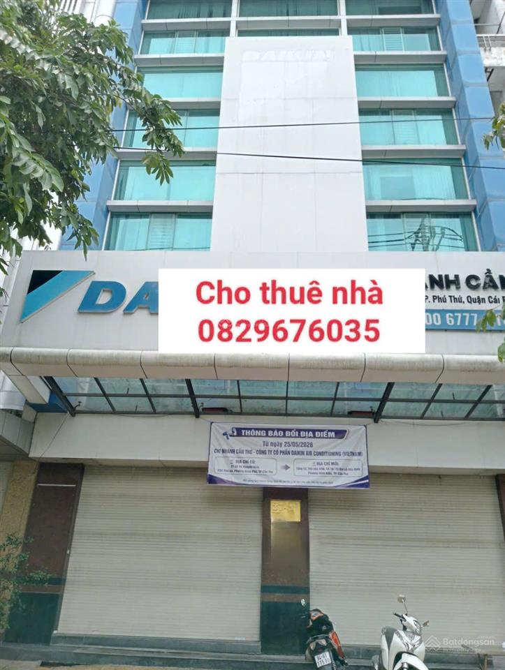 Cho thuê tòa nhà trung tâm quận cái răng tp cần thơ, ngang 10m dài 50m, giá thuê dưới 100 triệu