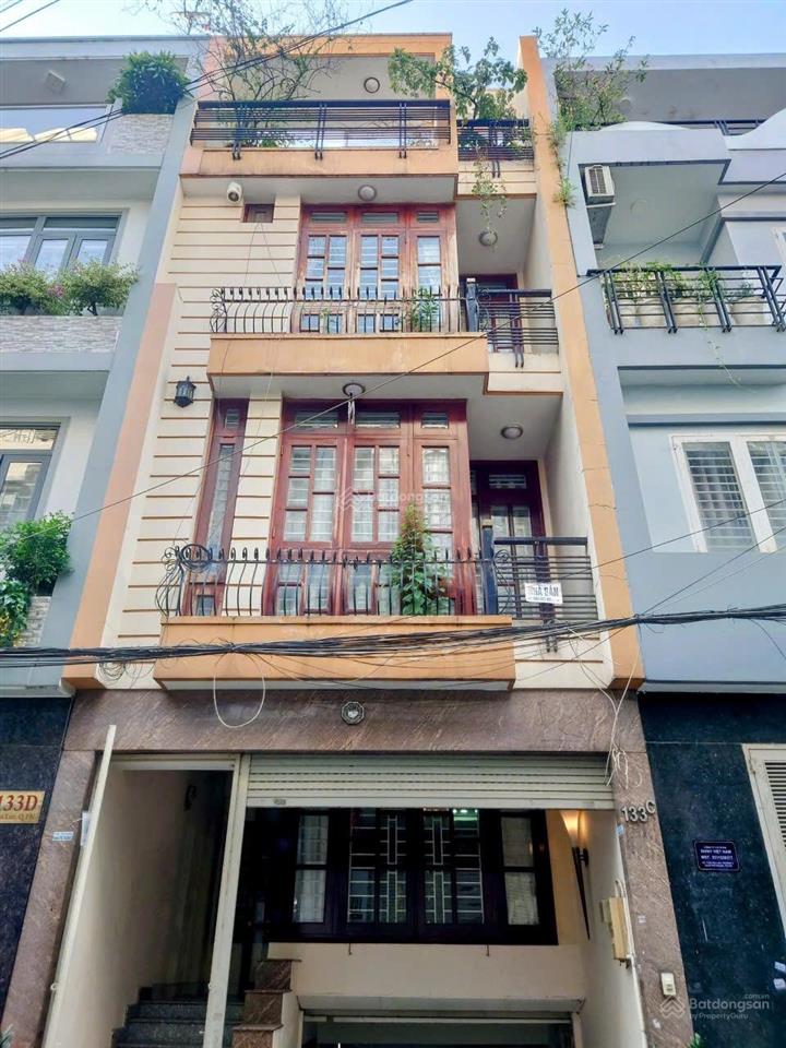Hiếm bán nhà mặt tiền hoa lan phú nhuận hầm + 3 tầng + sân thượng kinh doanh cho thuê giá 16,3 tỷ