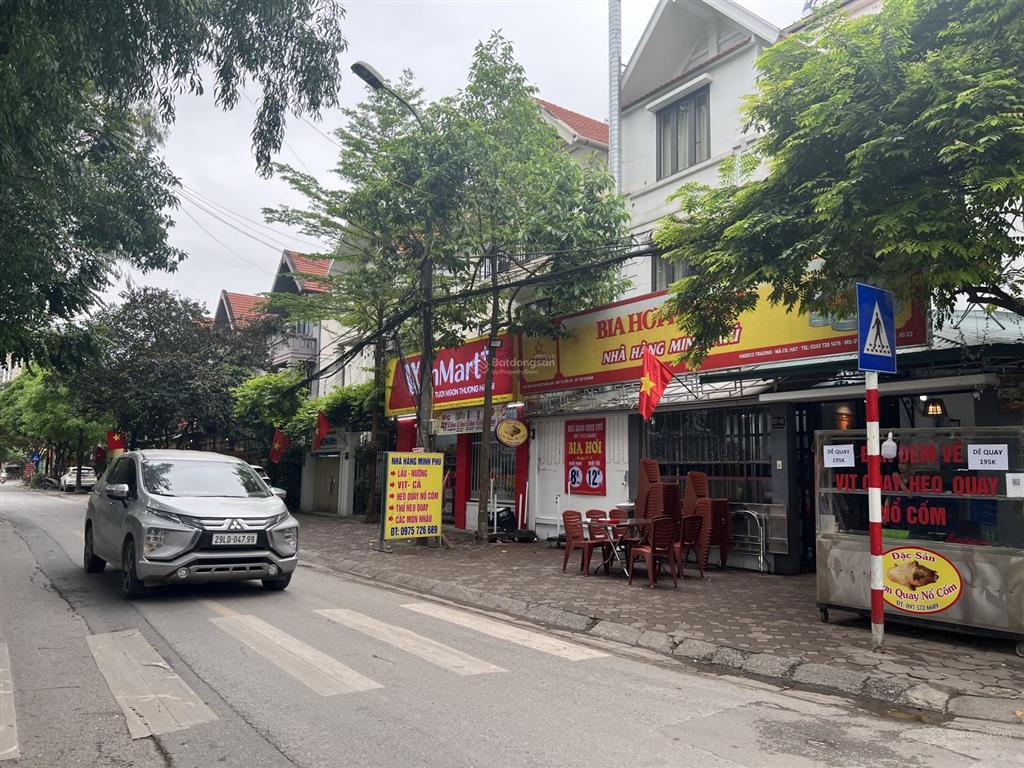 Lô góc kim cương mặt phố trung văn, biệt thự gần 189m2, vỉa hè, ô tô đỗ ngày đêm kinh doanh.