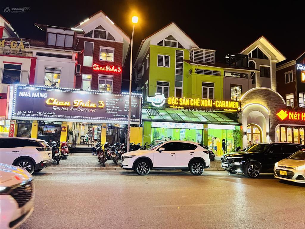 Bán nhà mặt phố nguyễn văn lộc, mỗ lao, hà đông, diện tích 155m2, mt 9m, kd đỉnh,dòng tiền 120tr/th