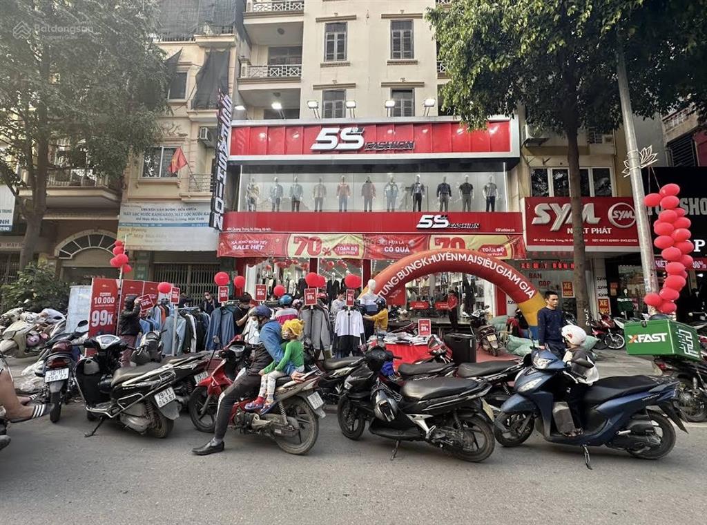 Bán nhà 2 mặt phố quang trung hà đông 185m², mặt tiền 9.8m dòng tiền 110 triệu/tháng