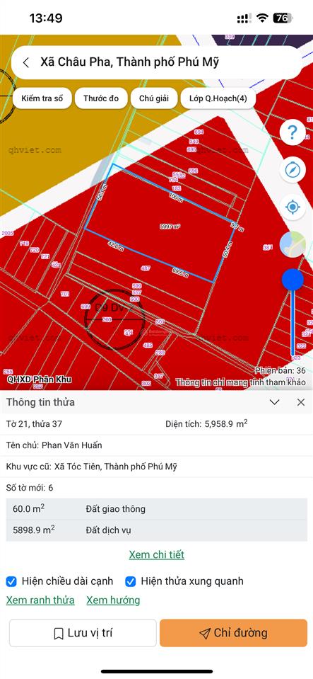Diện tích lớn cách trung tâm 2km