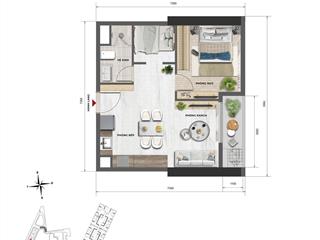 1pn+ 53,65m² sun feliza suites  cầu giấy  căn chung cư duy nhất mua cđt, giá chốt nhanh 8,49 tỷ