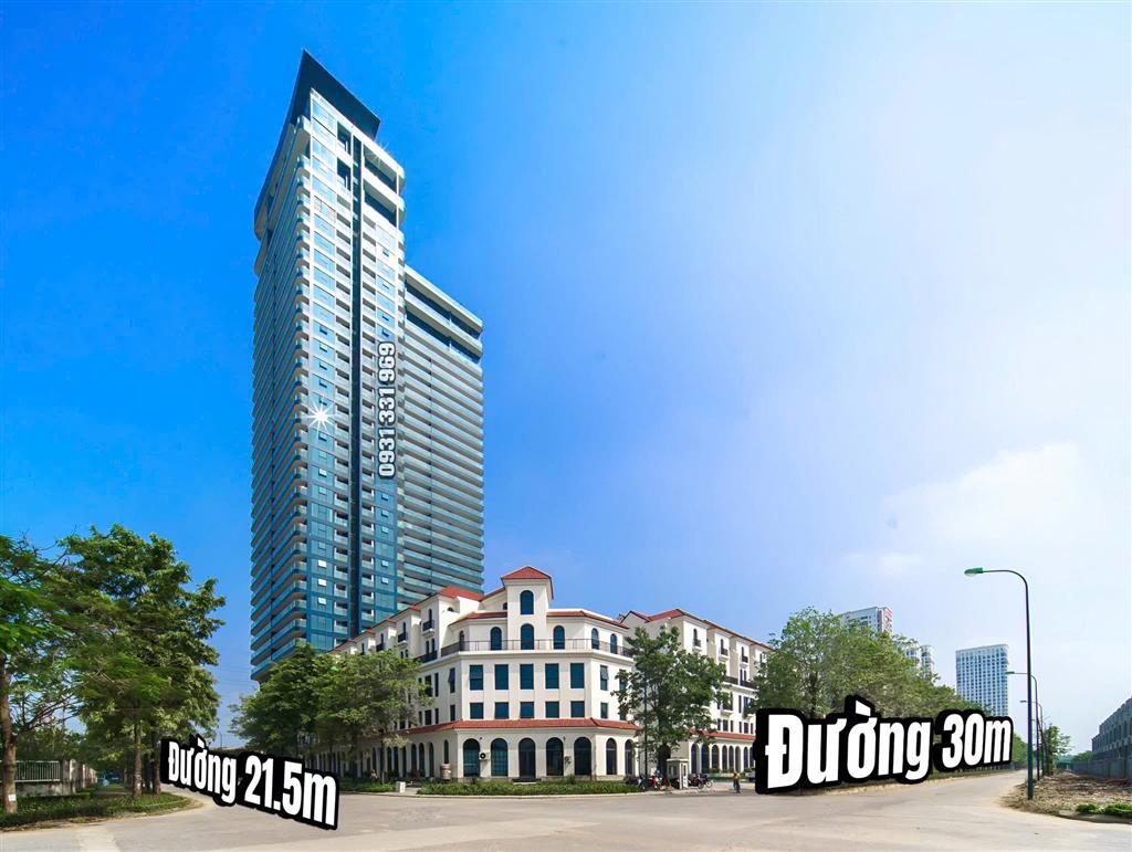 BÁN SH GÓC DUY NHẤT 3 MẶT THOÁNG - 2 MẶT ĐƯỜNG TẠI SUNSHINE GOLDEN RIVER.