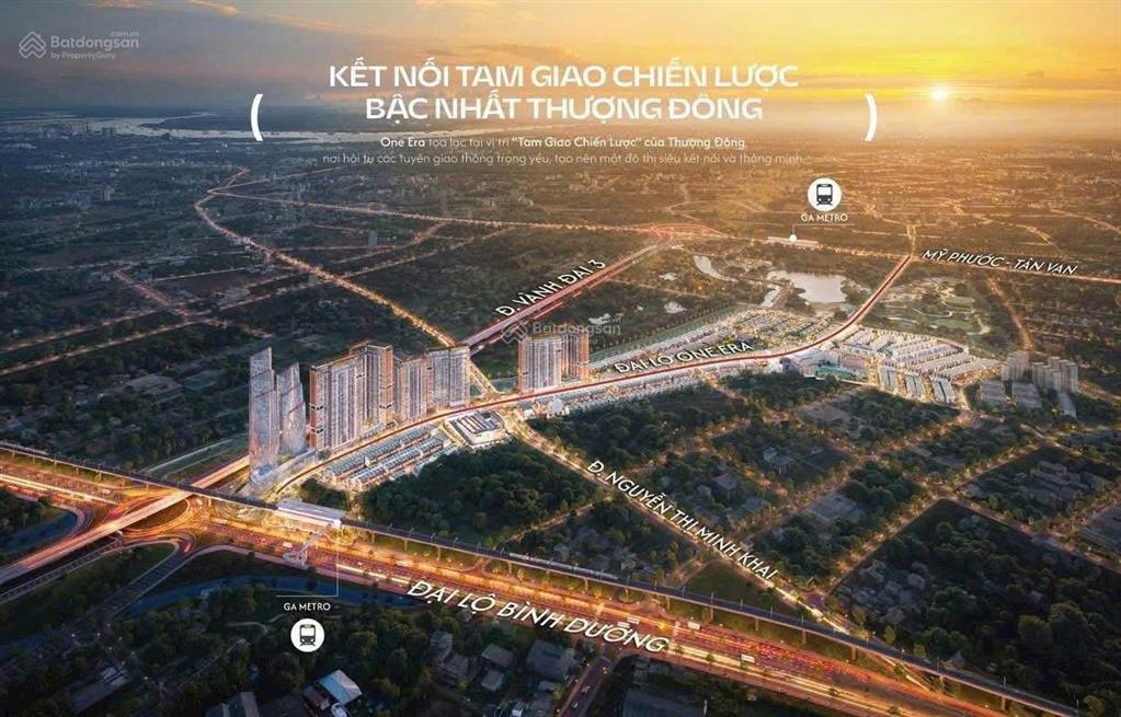 Nhận booking dự án one era thuận an, tp. hcm.
chỉ từ 200 triệu/căn giai đoạn đầu.