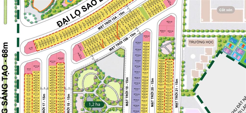 Em nhung 0902 229 *** bán mt15b  36,46 view công viên, giá cực rẻ, liền kề vinhomes dương kinh