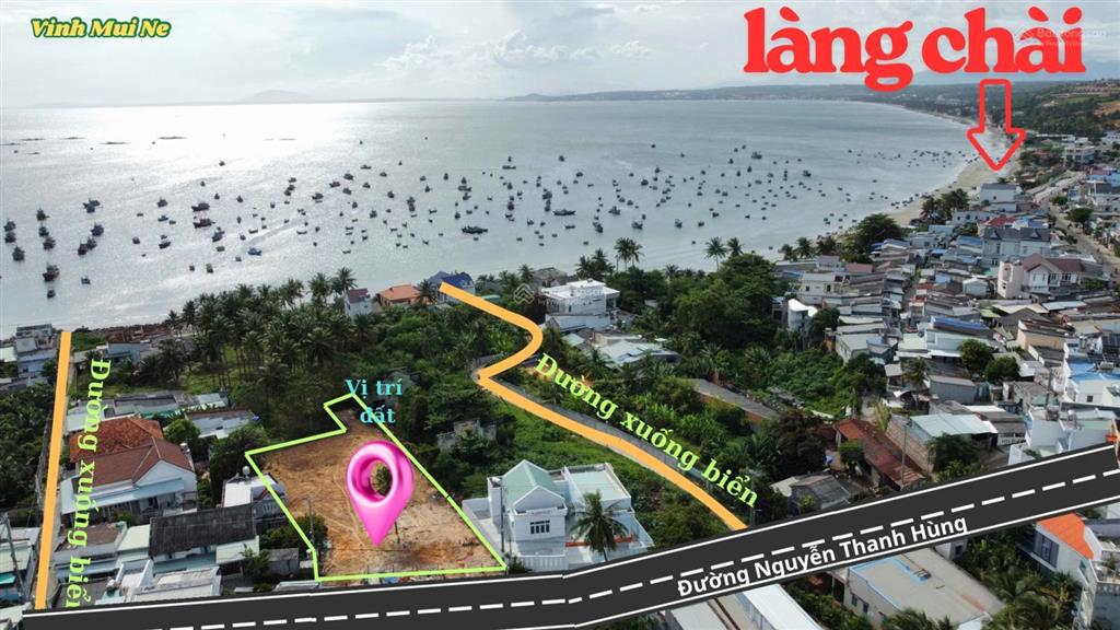 Bán đất thổ cư đường nhựa nguyễn thanh hùng mũi né. vị trí trung tâm khu dân cư. giá ngộp đầu tư