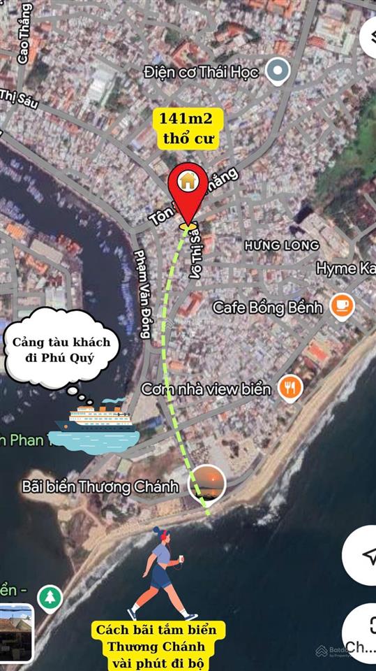 Bán nhanh lô đất mt đường võ thị sáu trung phan thiết, gần sát bên đường tôn đức thắng giá đầu tư