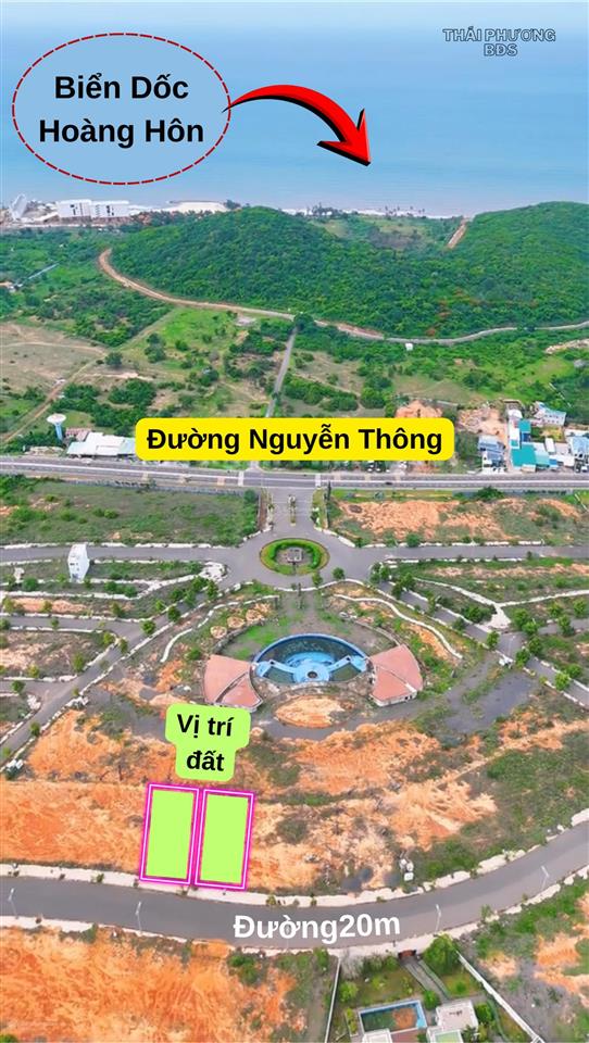 Cần sang nhượng 2 nền biệt thự vip queen pearl mũi né, giá chỉ 13tr/m2