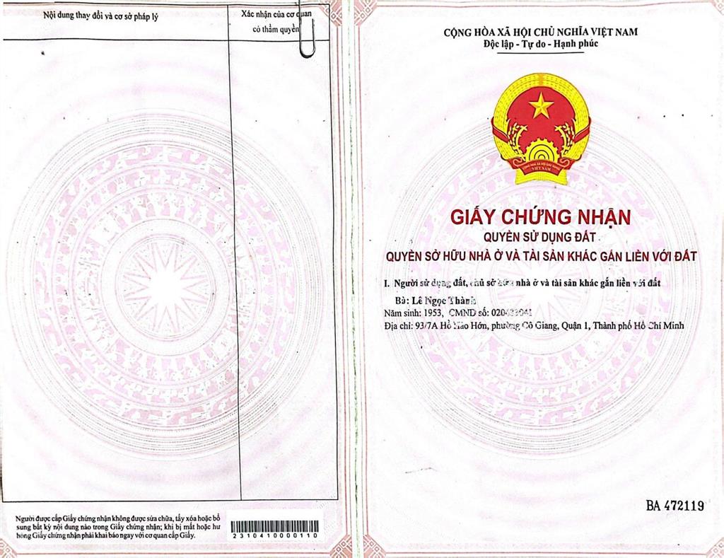 Bán nền thổ cư kdc bến lội gần bắc xuân an, 100m2 giá 1,4 tỷ