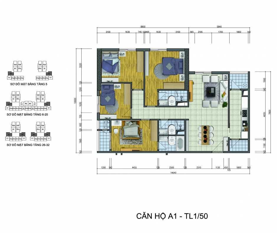 Cho thuê sàn thương mại 1.003m2 siêu hiếm | vị trí vàng trung tâm vạn phúc, hà đông
