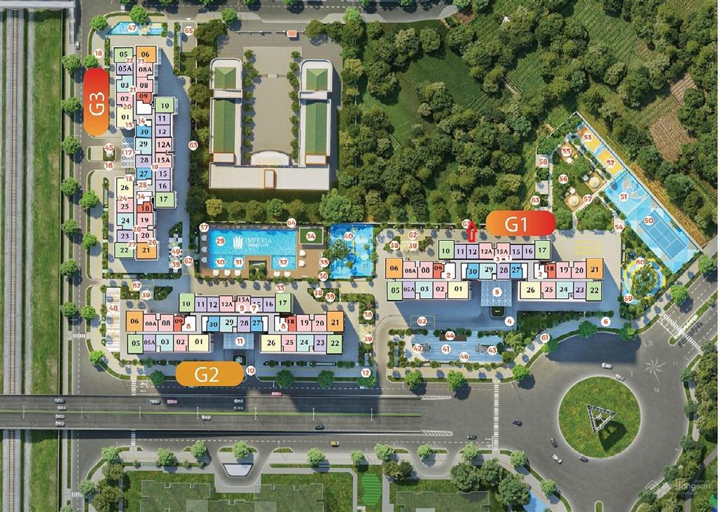 The sola park 1n+ 43m2 giá rẻ bèo 2.5 tỷ  tầng trung tiến độ view bể bơi