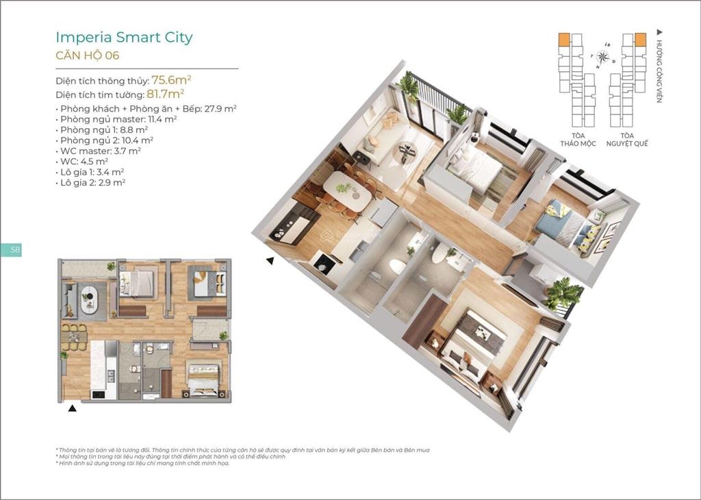 Sola park vinhomes smart city căn 3 ngủ/ 75m2 4,7 tỷ cắt lỗ 400tr/td 5%/view bể bơi