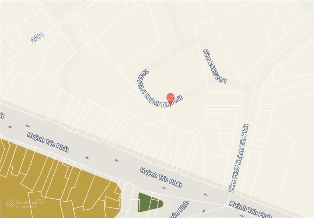 Đất ngộp kdc peterchim 2637 huỳnh tấn phát