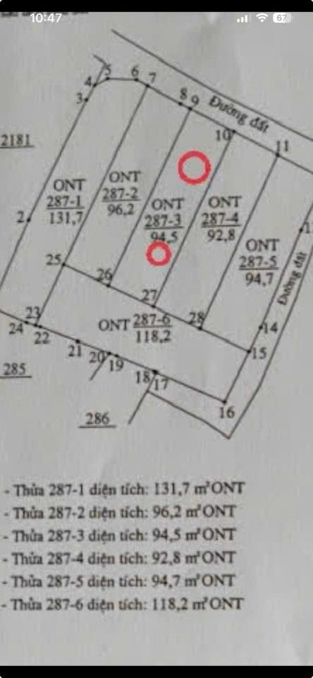 BÁN LÔ ĐẤT ĐẸP Ở DIÊN ĐIỀN , DIÊN KHÁNH . DT 94,5 m2 , FULL THỔ . GIÁ CHỈ 769 TRIỆU BAO GIẤY TỜ