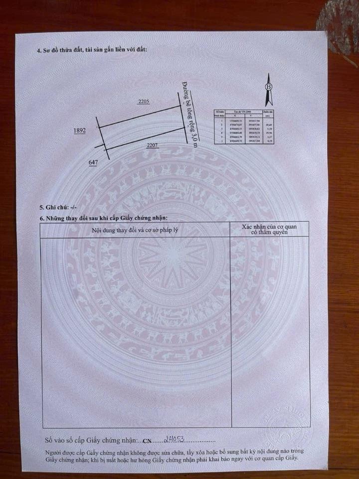 Chính chủ bán lô đất đẹp ở Diên Phú, D Khánh . DT 110,7m2 , full thổ . Vị trí đẹp . Giá chỉ 849 triệu bao giấy tờ