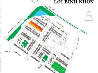 Bán odt 177m2 chỉ 2.5 t kdc lợi bình nhơn, tp tân an,sát bên aeon mall , tthc mới tp tân an
