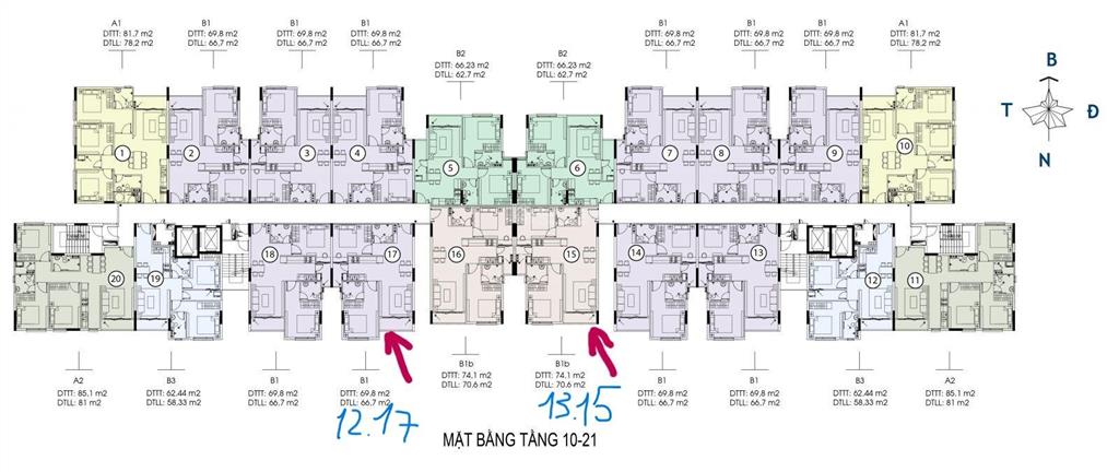 Chính chủ bán thấp hơn giá cđt 600tr, thấp hơn căn nội bộ, ngoại giao hơn 100tr  0972 219 ***