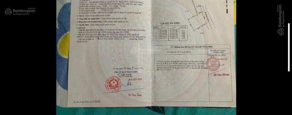 Bán gấp nhà riêng tại trần quốc toản nối dài phường dĩ an, 231m2 ngang 13.8m giá rẻ
