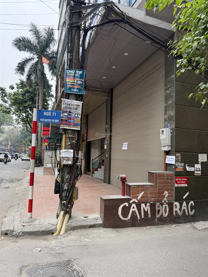 Bán tòa nhà 6 tầng khu chia lô ngõ ô tô phố nguyễn thị định, dt 80m, giá 33 tỷ 600 triệu.
