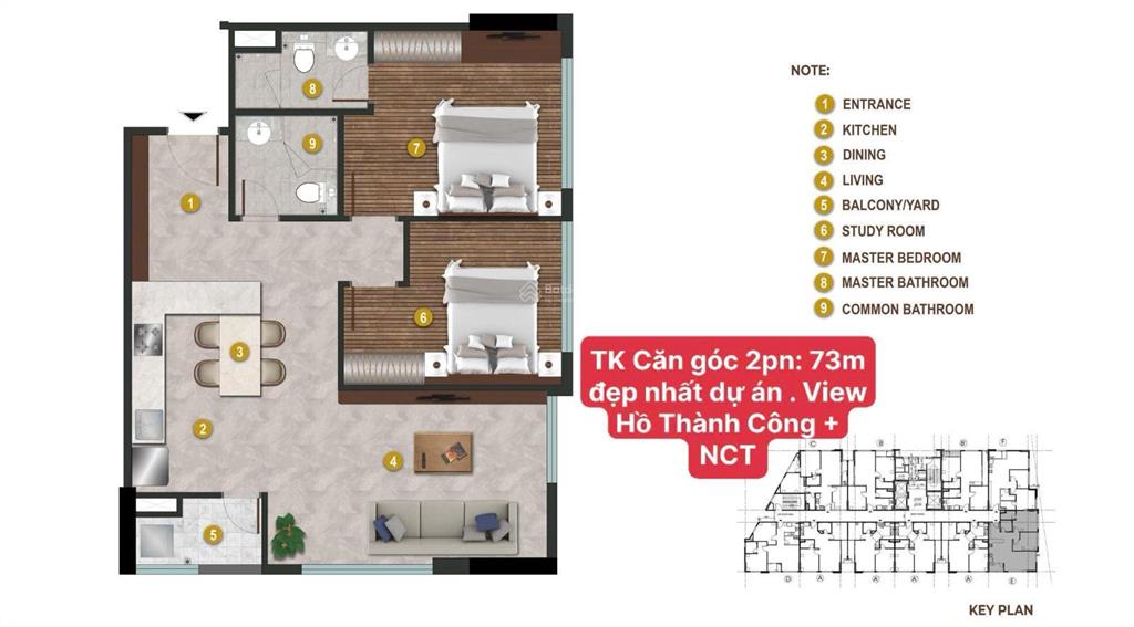 Bán căn góc 2pn quỹ hiếm đẹp the gloria. sẵn sổ đỏ, nhận nhà ở ngay.  0785 577 ***