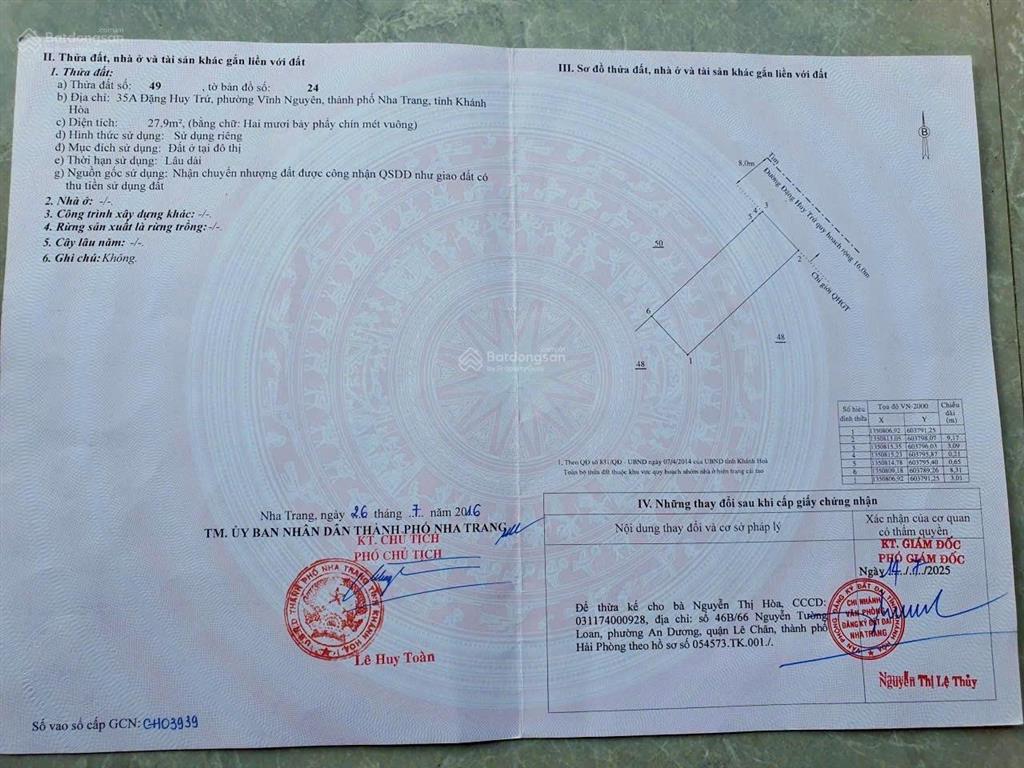 Bán nhà 2 tầng đường nhựa 16 mét . cách biển 500 mét