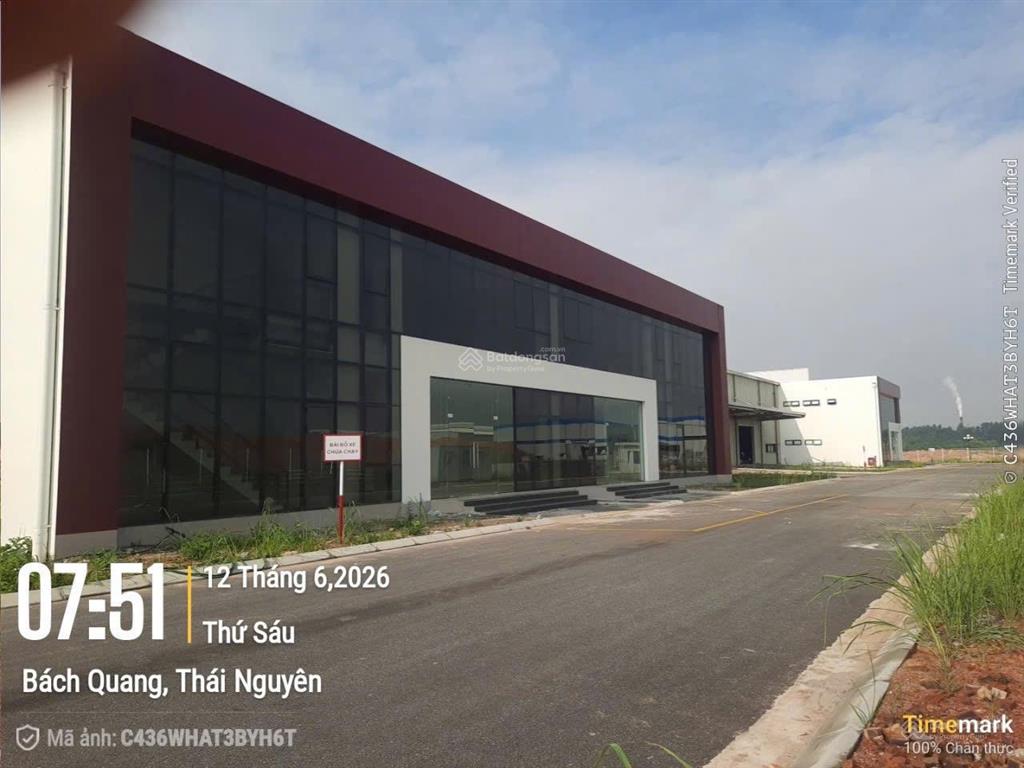 Cho thuê xưởng đẹp tại thái nguyên khu cn sông công  tp thái nguyên, diện tích 3500m2