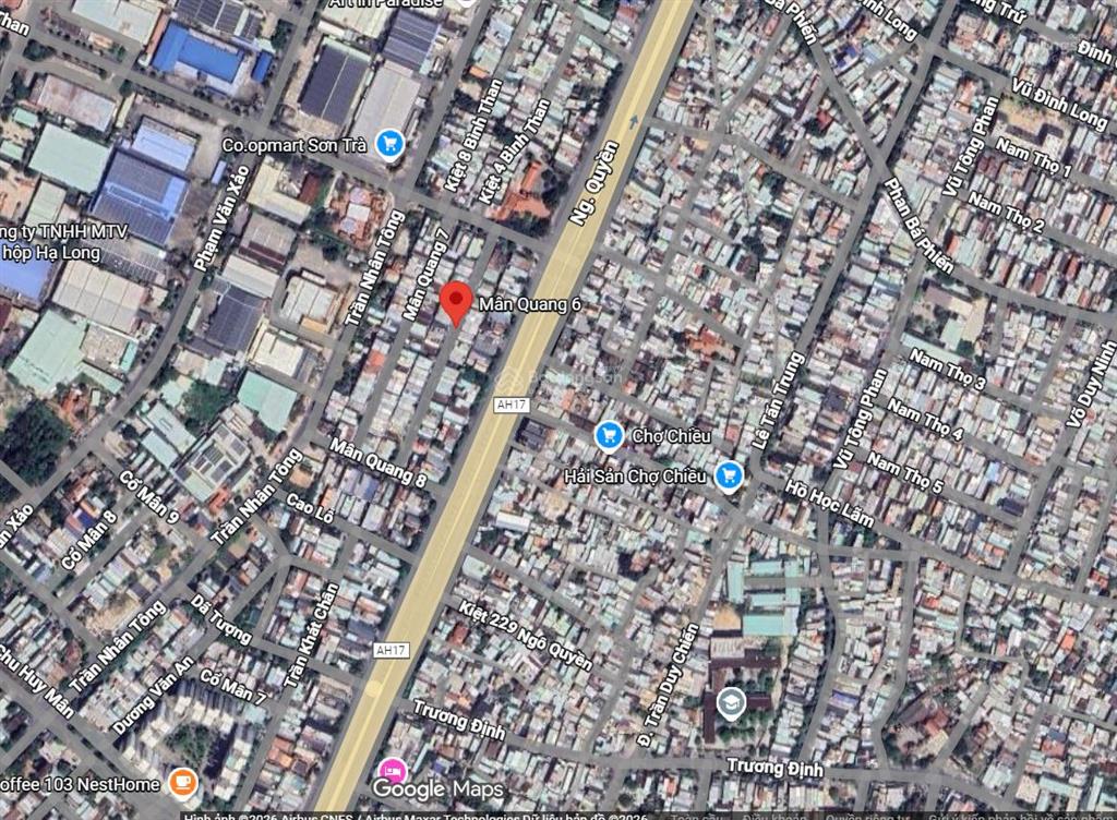 Bán nhà 3 tầng mt mân quang 6, đối lưng ngô quyền, p. thọ quang, q. sơn trà