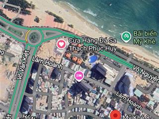 Bán đất 2mt mỹ khê 8 dt 125m2 ngang 10m hướng đông cách biển 200m, được phép xây 7 tầng giá rẻ
