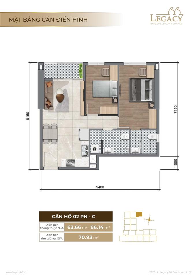 Căn hộ 2pn2wc  lựa chọn vàng cho gia đình hiện đại tại quận 5  chỉ tt 20% nhận nhà