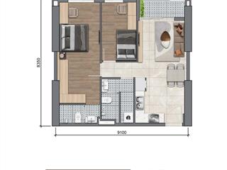 Căn hộ 2 phòng ngủ legacy 66 quận 5  chỉ thanh toán 1,66 tỷ đến khi nhận nhà