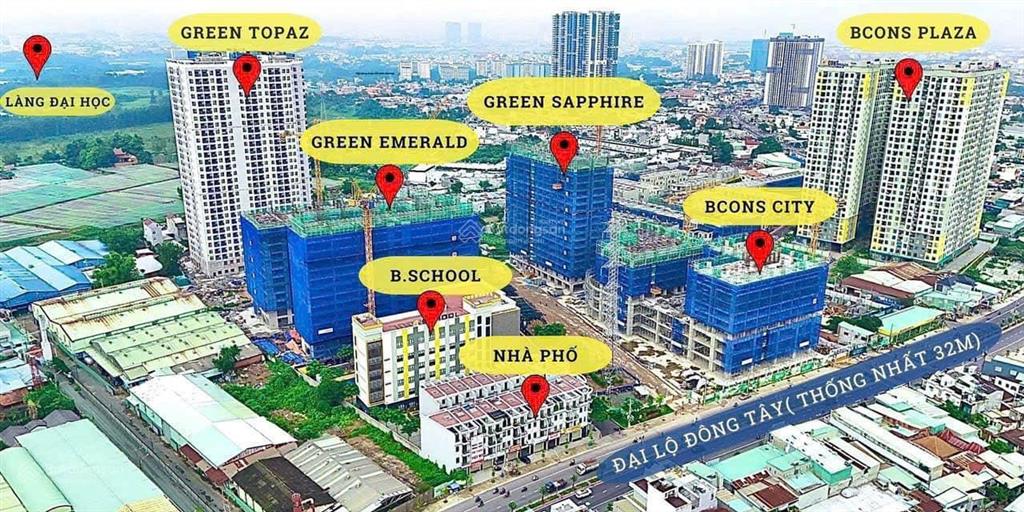Bán nhanh căn hộ bcons city 1 giá 2.650 tỷ 95% giá trị căn hộ bao rẻ nhất thị trường ở được luôn