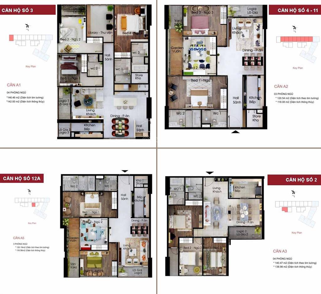 Siêu sang nhất hồ tây! căn hộ aqua central, 126 m2, 3 pn. giá vip.