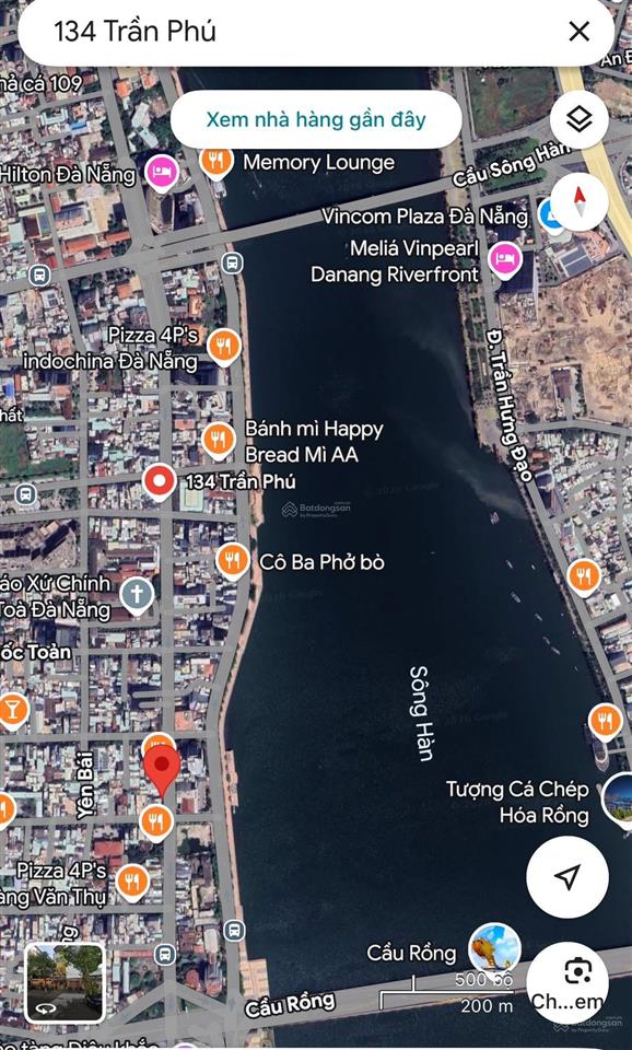 Nhà mt trần phú view cực đẹp hướng đông , ngó ra bờ sông hàn , phù hợp xây toà ks ,căn hộ