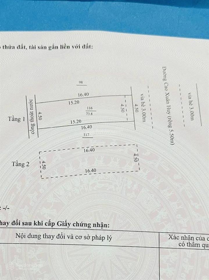 Bán gấp nhà 2 tầng mặt phố cao xuân huy gần phan đăng lưu , phường hoà cường