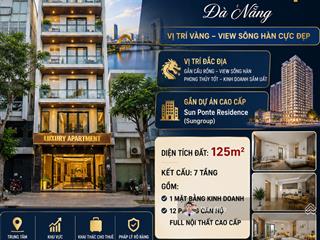 ( quá rẻ) bán toà căn hộ 7 tầng đường trần hưng đạo, view sông , vị trí gần cầu rông