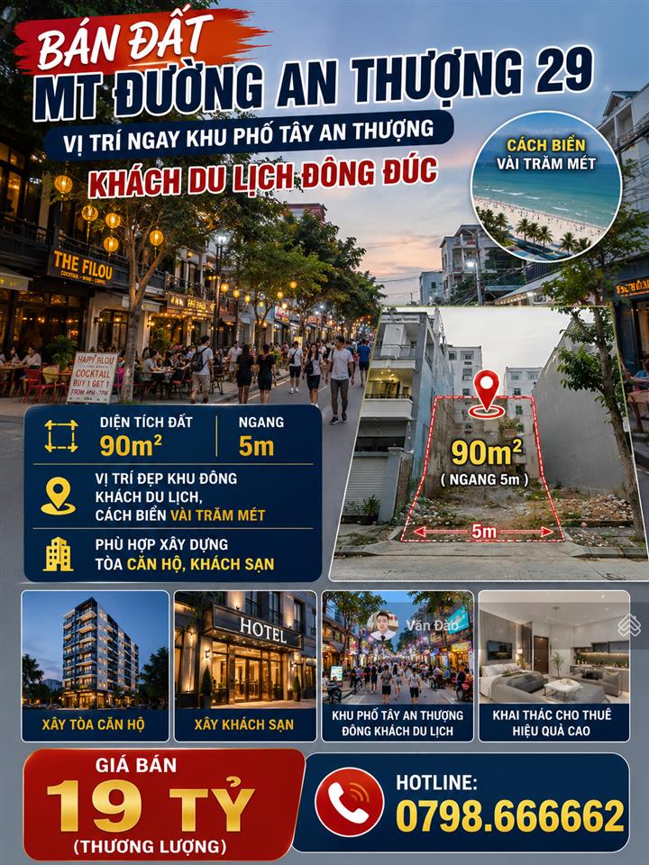 Đất mt an thượng 29 , ngay khu phố tây an thượng có thể xây dựng được 6 tầng, giá tốt bán nhanh