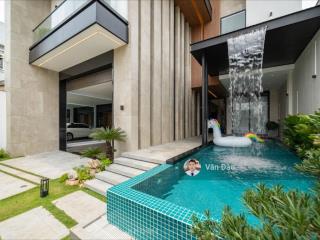 Villa gần cầu rồng, gần biển, 5 phòng ngủ, full nội thất, có hồ bơi, sân vườn rộng